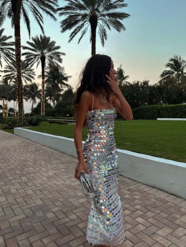 Gorgeous gown worn by @ariellecharnas!✨ Altered by us 🪡