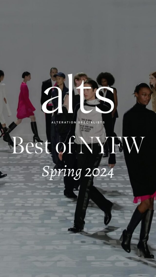 NYFW Spring/Summer 2024 has officially come to an end, but we love taking a look back at our favorite pieces and outfits from the runway! ✨ Bring in your couture to Alts!