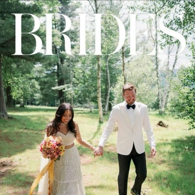 Beautiful bride, @monikacwagner, was featured in @Brides in her two gorgeous gowns altered by us! 🪡 Congrats Monika and Calum 🍾🤍