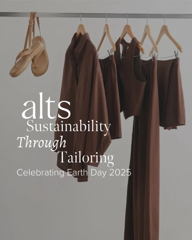 With Earth Day around the corner, there’s no better time to think sustainably. At Alts, we’re all about giving your wardrobe a second life. Whether it’s repairing, revamping, or reworking your garments, our expert team helps reduce textile waste 🌎